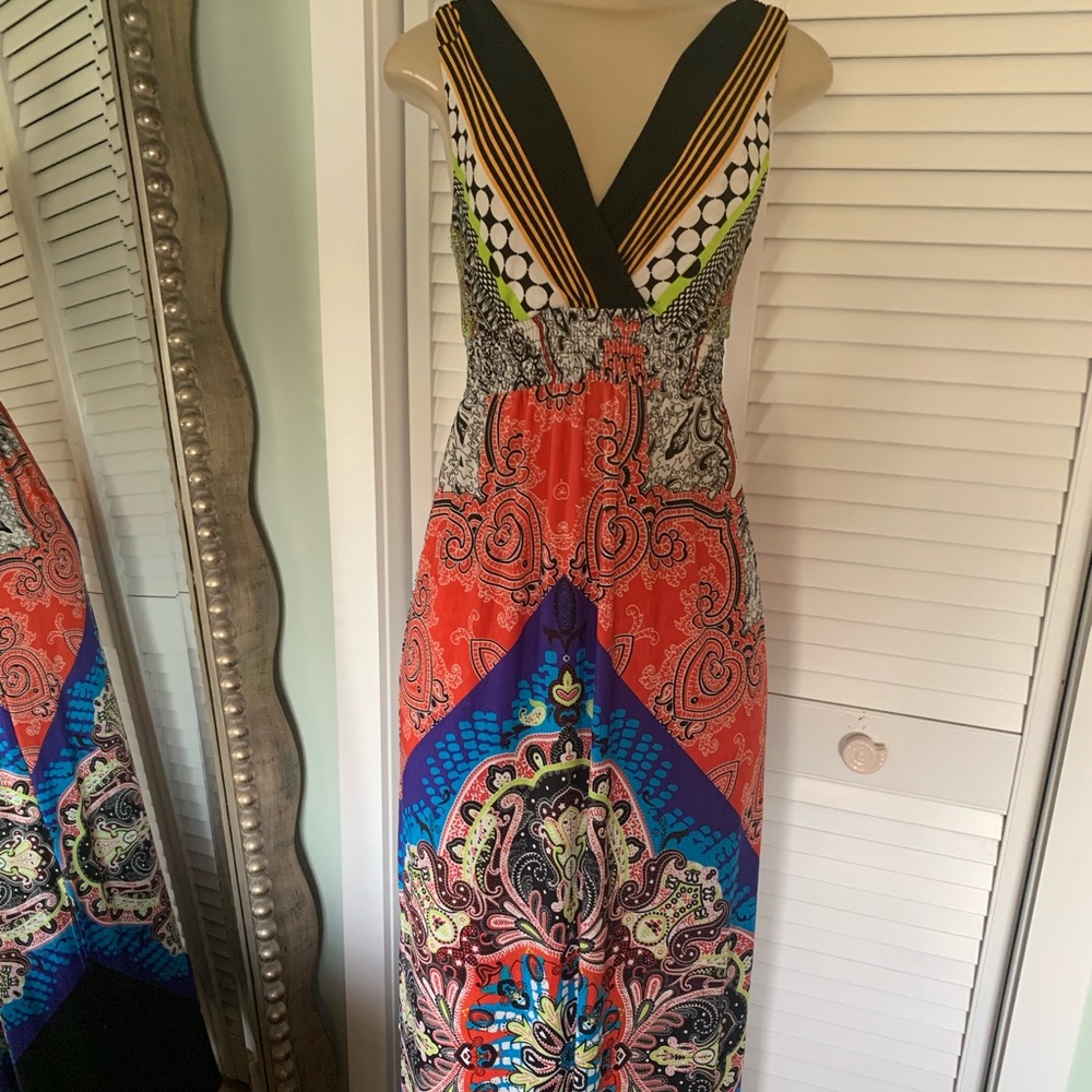 SOLD!!Multicolor Maxi Dress.